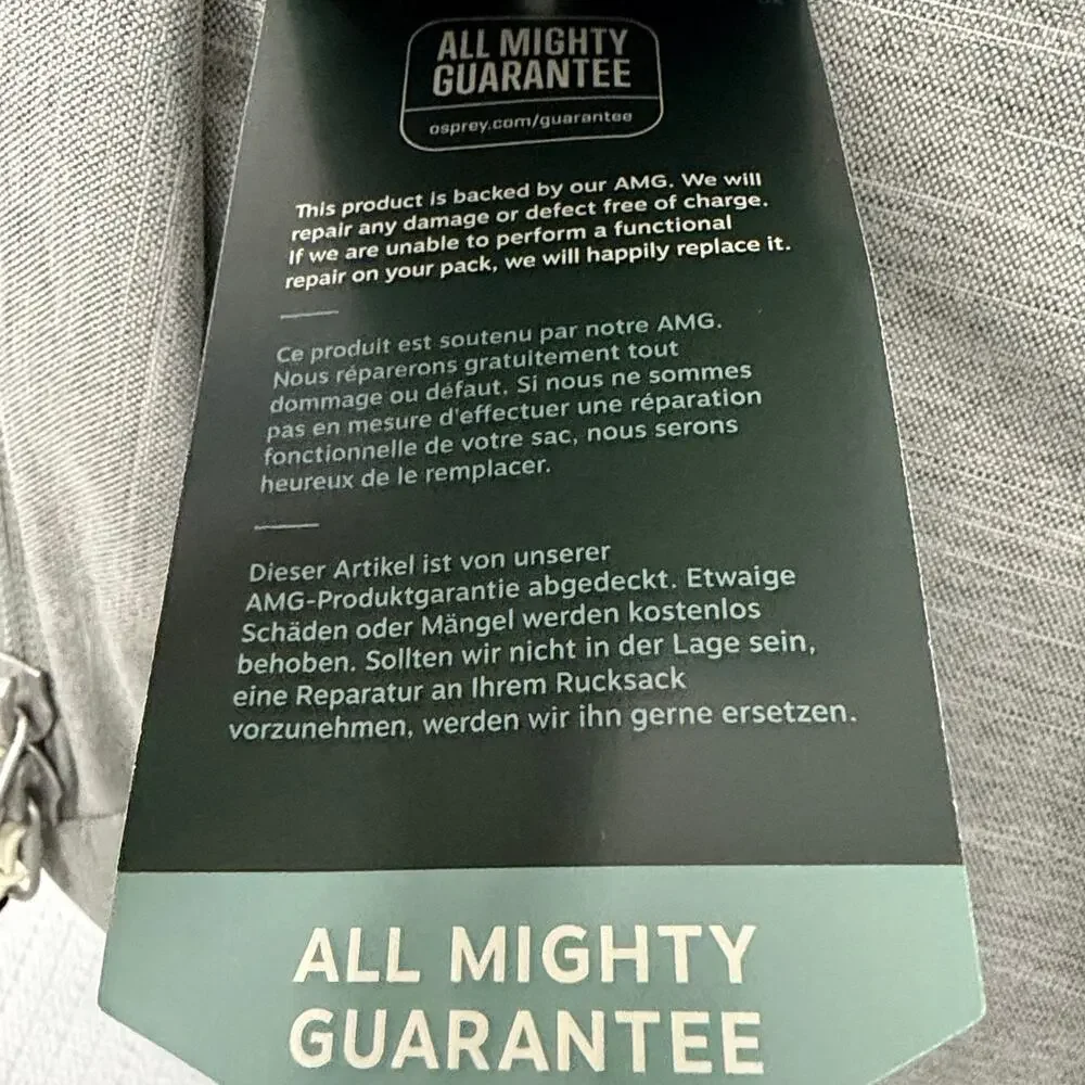 Osprey Arcane Large Day Backpack Grey Heather Commuter Travel 20L 16